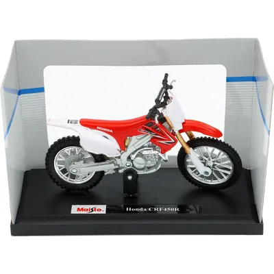 Honda CRF450R - Motocrosscykel - Röd - Maisto - 13 cm