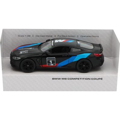 BMW M8 Competition Coupé (Livery) - Svart - Kinsmart - 1:38