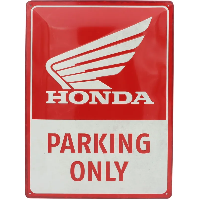 Honda Parking Only - Plåtskylt - 30x40 cm