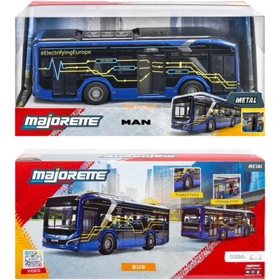 MAN Lion's City 10 E - Elektrisk Bybus - Majorette - 22 cm