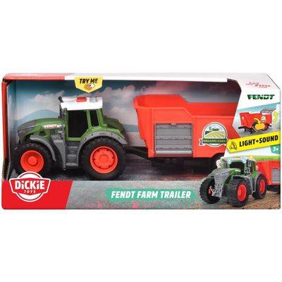 Fendt Farm Trailer - Ljud och Ljus - Dickie Toys