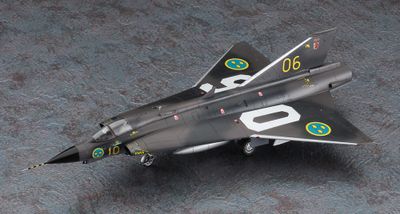 J35F Draken - Plastbyggmodell - E48 - Hasegawa - 1:72