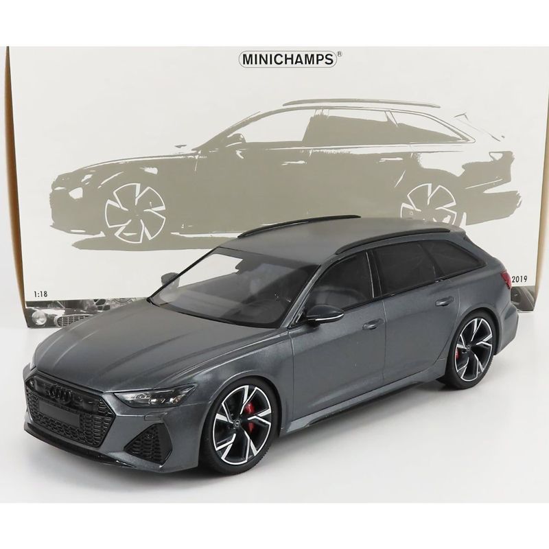 Audi RS 6 Avant - 2019 - Mattgrå - Minichamps - 1:18