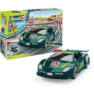 Sportbil - Grön - Byggsats - 00829 - Revell Junior - 24 cm