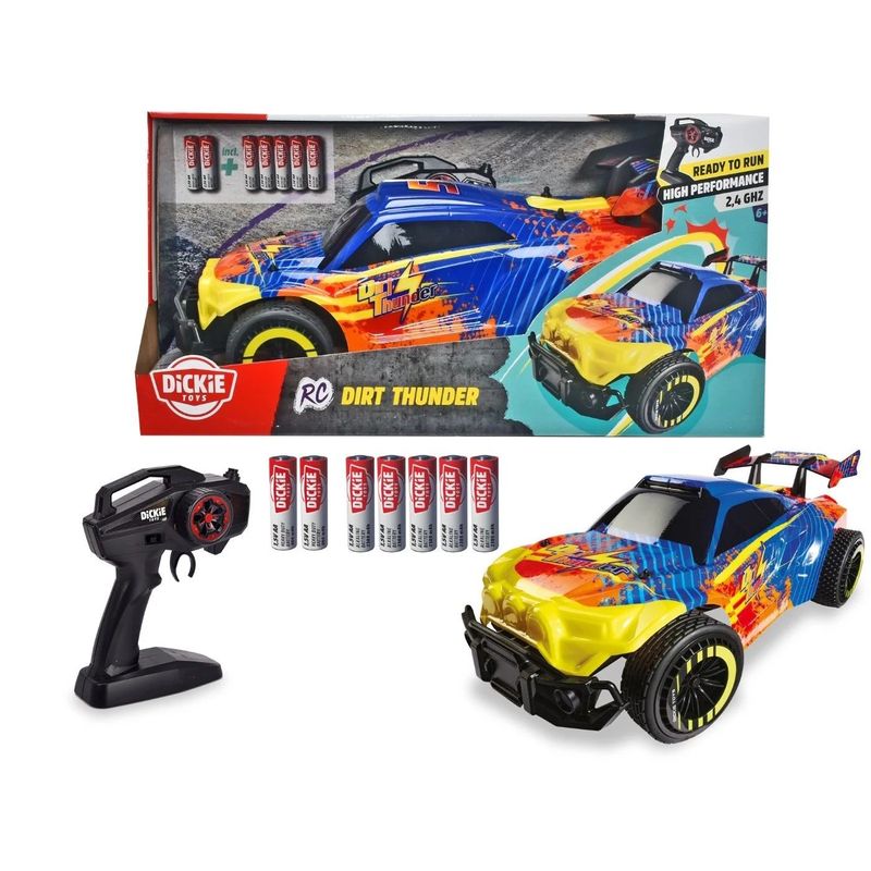 Dirt Thunder - Radiostyrd bil - 15 km/h - Dickie Toys