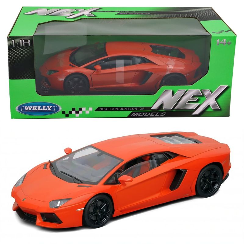 Lamborghini Aventador LP 700-4 - Orange - Welly - 1:18