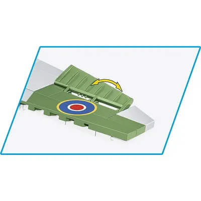 Spitfire Mk. XVI Bubbletop - Byggklossar - 5865 - COBI - 1:48