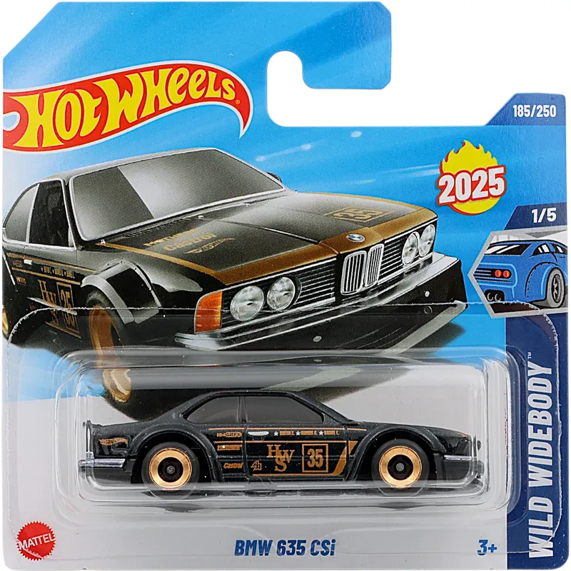 BMW 635 CSi - Svart - Wild Widebody - 185/250 - Hot Wheels