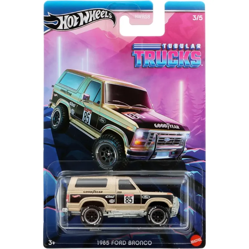 1985 Ford Bronco - Guldbrun - Tubular Trucks - 3/5 - HW