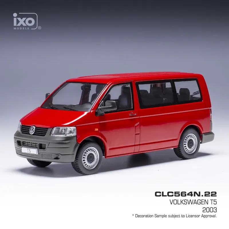 Volkswagen T5 TDI - 2003 - Röd - Ixo Models - 1:43