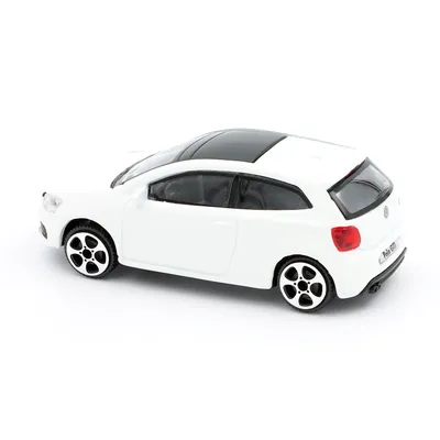 Volkswagen Polo Mk5 GTI - Vit - Bburago - 9 cm