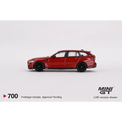 BMW M3 Competition Touring - Röd - 700 - Mini GT - 1:64