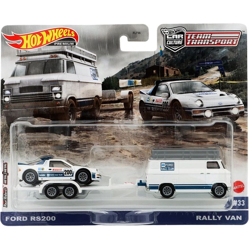 Ford RS200 + Rally Van - Team Transport #33 - Hot Wheels