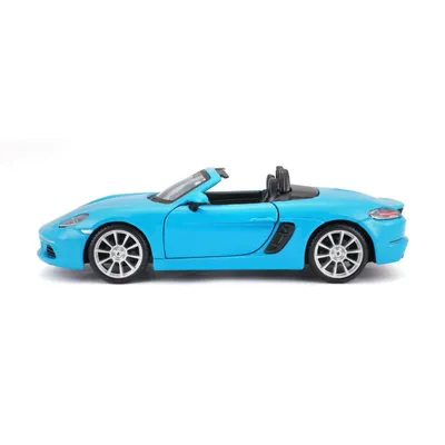 Porsche 718 (982) Boxster Cabriolet - Ljusblå - Bburago - 1:24