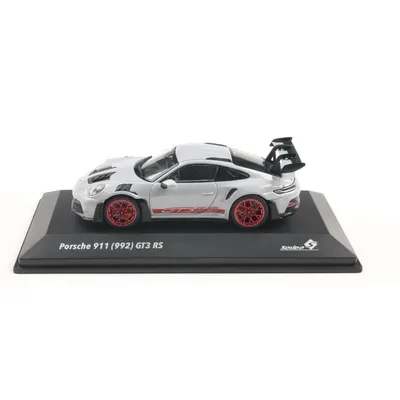 Porsche 911 (993) GT3 RS - 2023 - Ljusgrå / Röd - Solido - 1:43