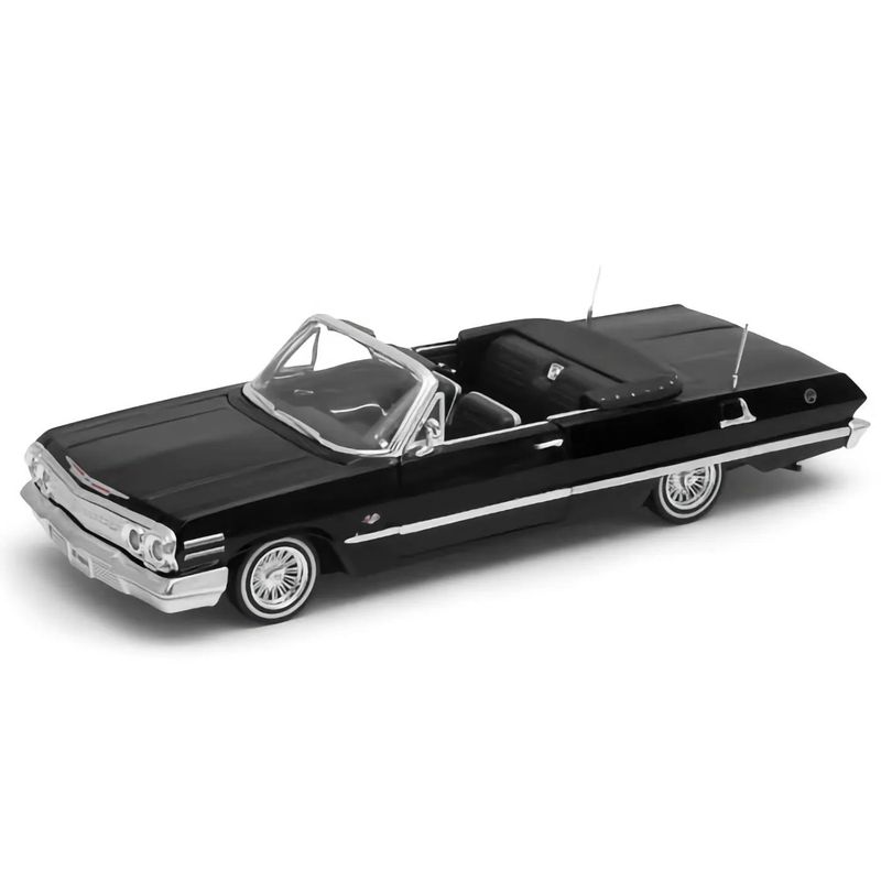 1963 Chevrolet Impala - Svart - Hot Rider - Welly - 1:24