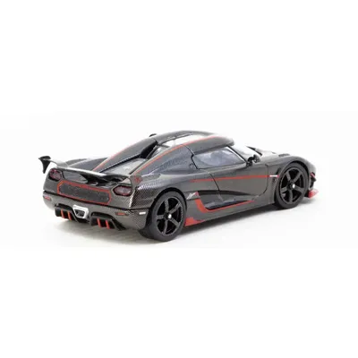 Koenigsegg Agera RS - Black Carbon Fiber - Tarmac Works - 1:64