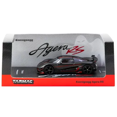 Koenigsegg Agera RS - Black Carbon Fiber - Tarmac Works - 1:64