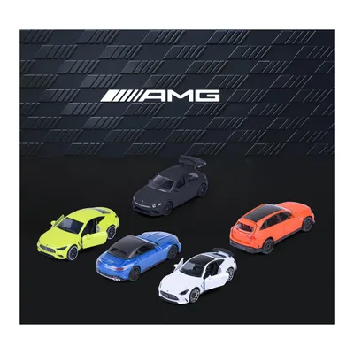 Mercedes-AMG - 5-pak med Mercedes-biler - Giftpack - Majorette