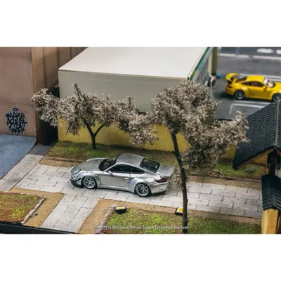 Porsche RWB 997 - Abu Dhabi - Silver - Tarmac Works - 1:64