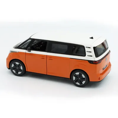 Volkswagen ID. Buzz - 2023 - Orange och Vit - Maisto - 1:24