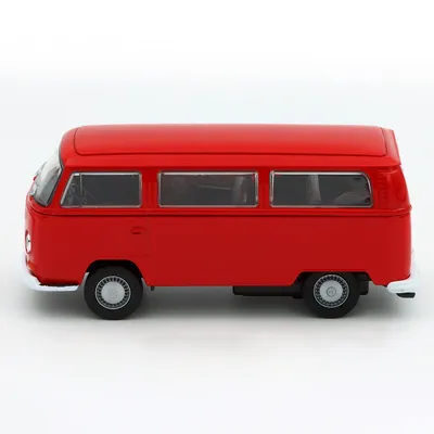 Volkswagen T2 Bus - 1972 - Röd - Welly - 11 cm