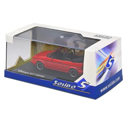 Volkswagen Golf MK1 Cab Sportline 1992 - Röd - Solido - 1:43