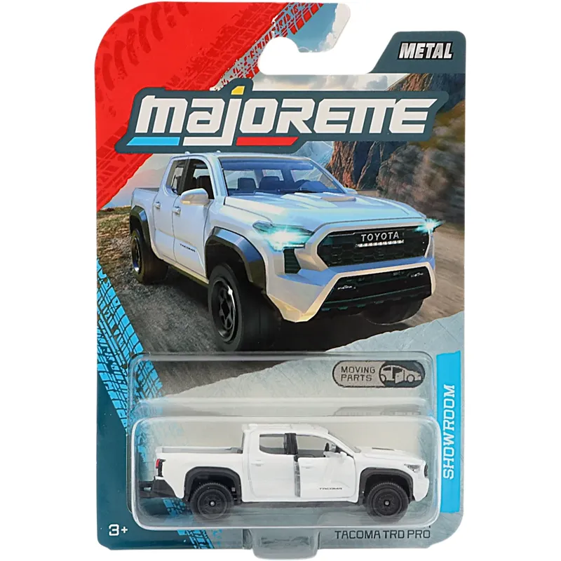 Toyota Tacoma TRD Pro - Vit - Showroom Premium Cars - Majorette - 7 cm