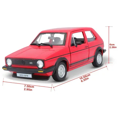 Volkswagen Golf Mk1 GTI - 1979 - Röd - Bburago - 1:24