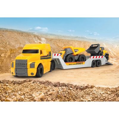 Mack Truck + Volvo Dumper och Hjullastare - Dickie Toys