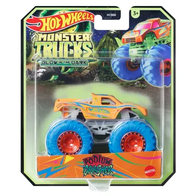 Podium Crasher - Monster Trucks - Glow in the Dark - Hot Wheels