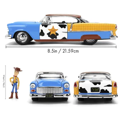 Woody & 1955 Chevrolet Bel Air - Toy Story - Jada - 1:24