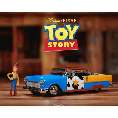 Woody & 1955 Chevrolet Bel Air - Toy Story - Jada - 1:24