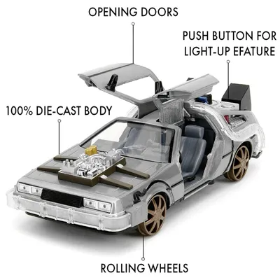 DeLorean DMC-12 - Time Machine - Back to the Future 3 - Jada Toys - 1:24