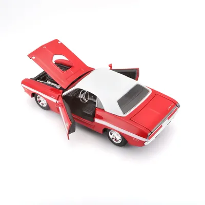 1970 Dodge Challenger R/T Coupe - Röd - Maisto - 1:24