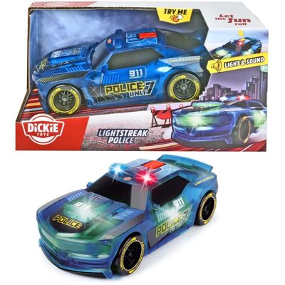 Lightstreak Police - Polisbil med Ljud och Ljus - Dickie Toys