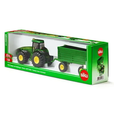 John Deere 8430 med Trailer - Grön - 1953 - Siku - 1:50