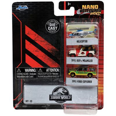 Jurassic Park - 3-pack - Nano Cars - NV-10 - Jada Toys