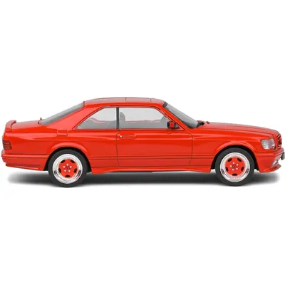 Mercedes-Benz 560 SEC AMG Widebody 1990 Röd - Solido - 1:43