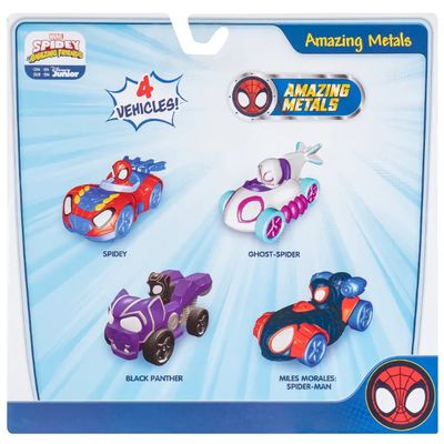 Spidey and his Amazing Friends - 4-pack Leksaksbilar