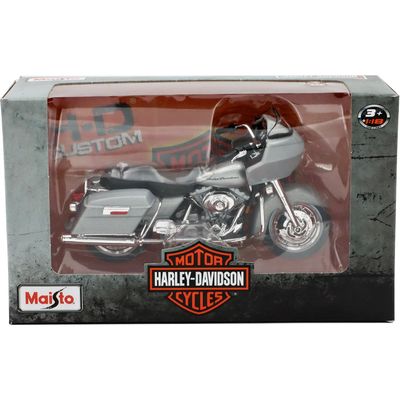 2002 FLTR Road Glide - Harley - Silver - Maisto - 1:18