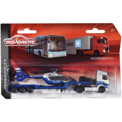 Mercedes-Benz Actros + Helikopter - Transporter - Majorette