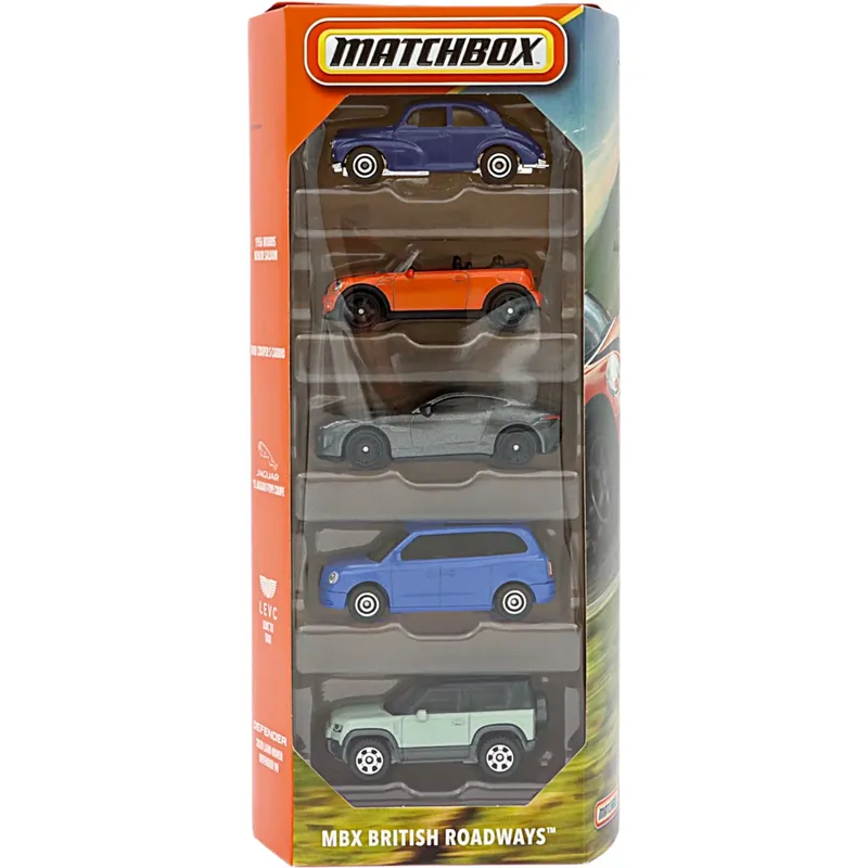 MBX British Roadways - 5-pack leksaksbilar - Matchbox