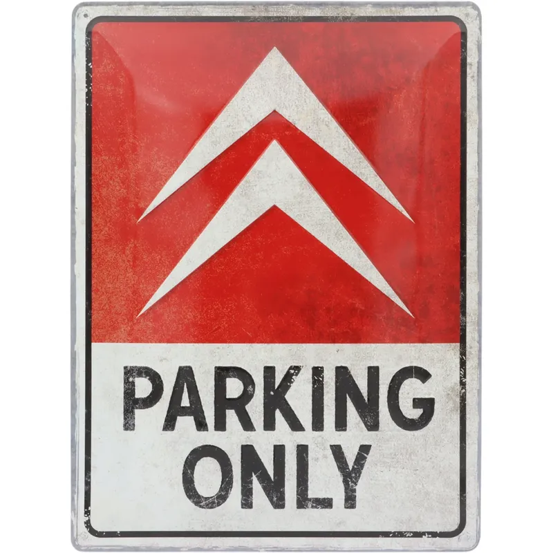 Citroën - Parking Only - Plåtskylt - 30x40 cm