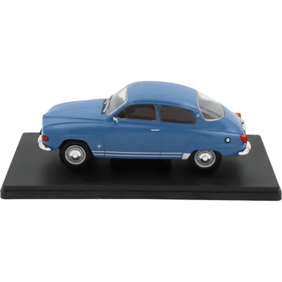 SKADAD VITRIN - Saab 96 V4 - Blå - 1:24