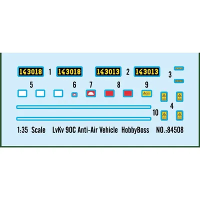 LvKv 90C Anti-Air Vehicle - Luftvärnskanonvagn 90 - 84508 - Hobby Boss - 1:35