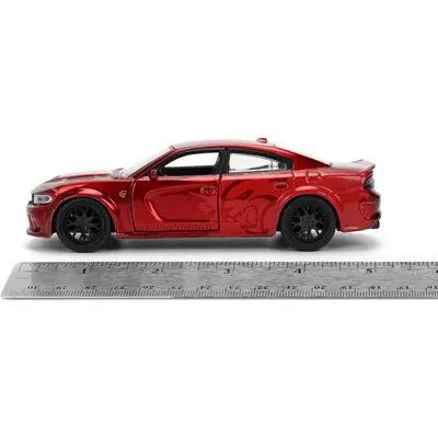 2021 Dodge Charger SRT Hellcat - Röd - Pink Slips - Jada - 13 cm