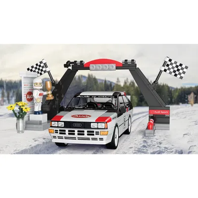 Audi Quattro Group 4 - Vit - Klossbyggmodell - 24666 - COBI - 1:35
