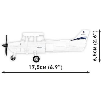 Cessna 172 Skyhawk - Vit - Byggklossar - 26620 - COBI - 1:48