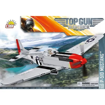 North American P-51D Mustang - Top Gun Maverick - Byggesæt - 5846 - COBI - 1:32